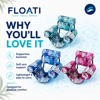 FLOATI™ Tropical Lounge Float — Float in Comfort