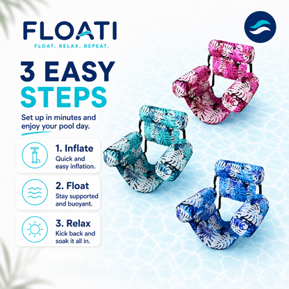 FLOATI™ Tropical Lounge Float — Float in Comfort